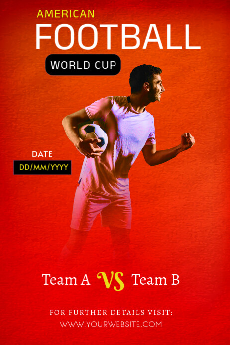 Copy of FOOTBALL POSTER TEMPLATE | PosterMyWall