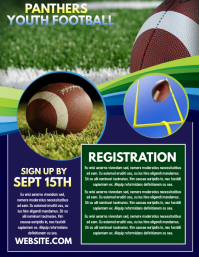 810 Football Registration Customizable Design Templates
