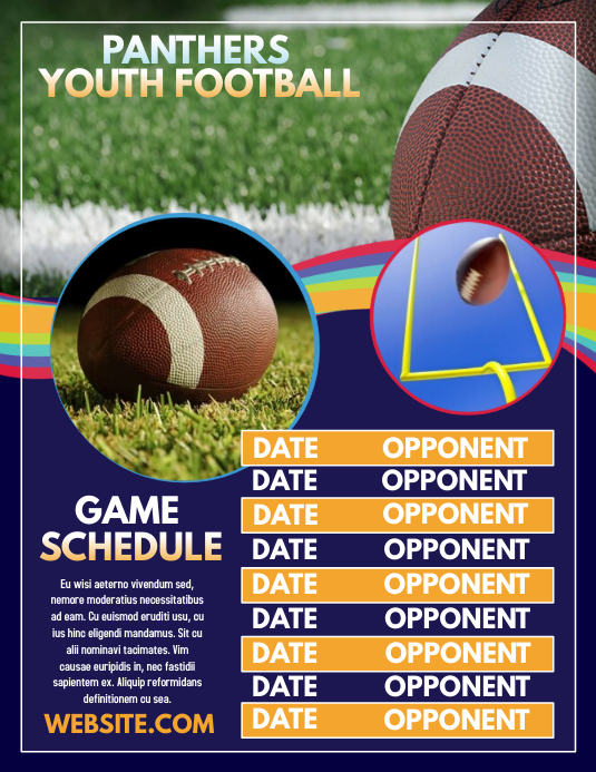 Football Registration Template | PosterMyWall