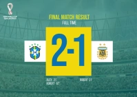 Football Result Template Postcard