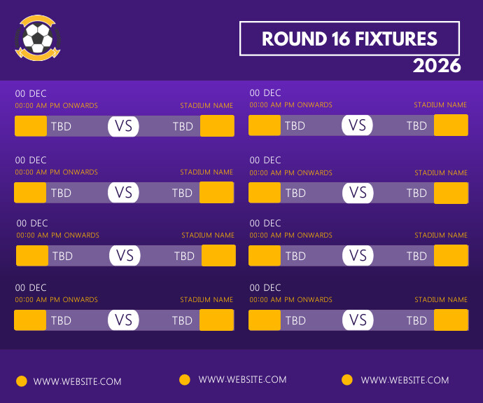 football round sheet Template | PosterMyWall