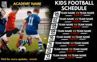 football schedule Tabloid template