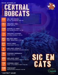 Football Schedule Flyer (US Letter) template