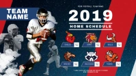 Football Schedule Digital Display template