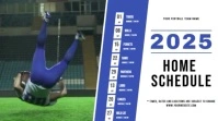 Football Schedule Digital Display Video template