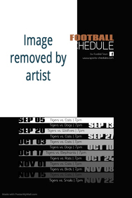 customizable design templates for football game poster postermywall game schedule template