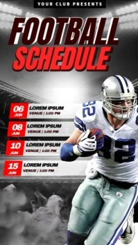 Football Schedule Instagram Story Instagram-Story template