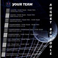 Black Sports Schedule Сообщение Instagram Template