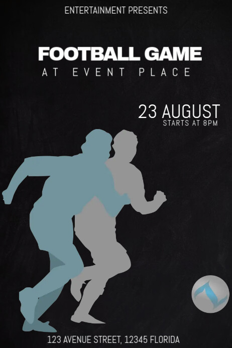 football soccer game match event poster flyer template | PosterMyWall