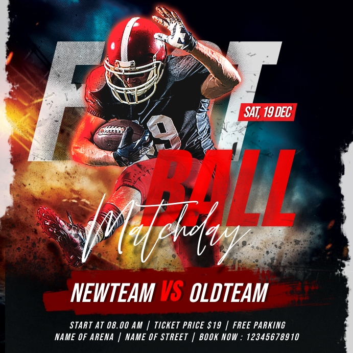Football Sport Templates PosterMyWall