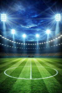 Football stadium Poster template