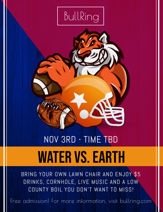 Football Tailgate Party Flyer Template PosterMyWall