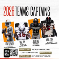 Football Team Captains Poster template