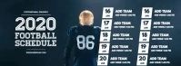 Football team Schedule Template Facebook Cover Photo