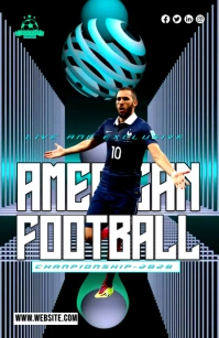 FOOTBALL TEMPLATE Half Page Wide