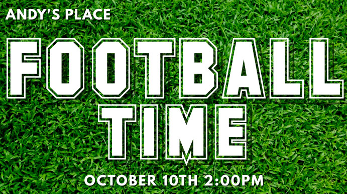 Football Entry Time Plantilla de Football Time Invitation | PosterMyWall