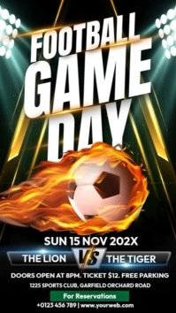 Football Tournament, Instagram Story template