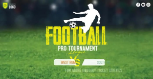 Football Tournament Ad Изображение, которым поделились на Facebook template