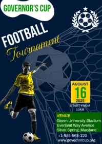 Football Tournament Ad A6 template