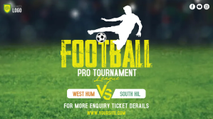 Football Tournament Ad template