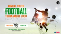 Football Tournament Ad Twitter Post template