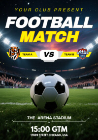 football tournament A4 template