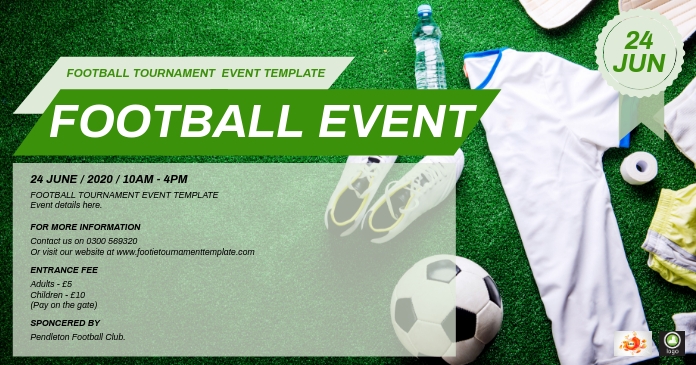 Copy of Football Tournament Event Template | PosterMyWall