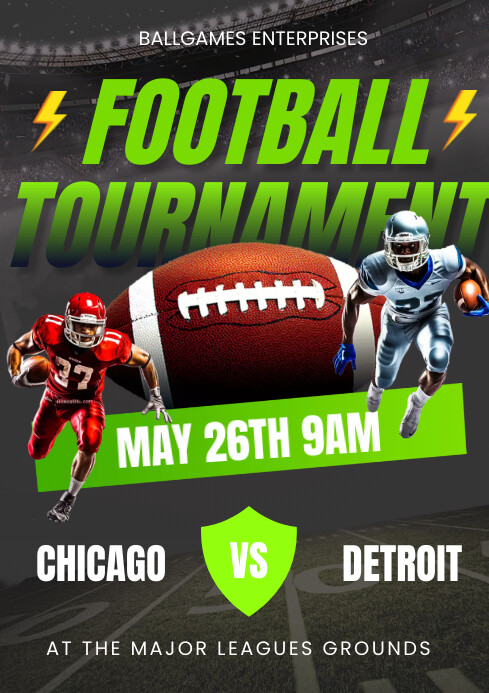 Image 4 for Football Tournament Flyer Template