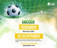 Football Tournament Large Rectangle template