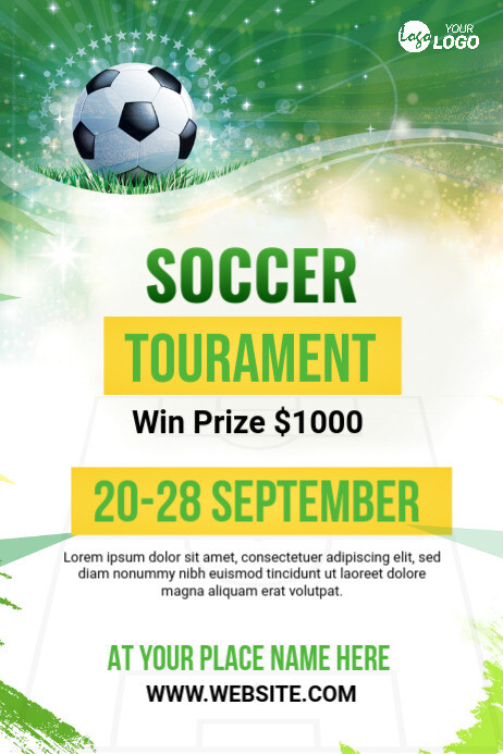 Create Own Football Raffle Poster Football Tournament Poster Template | PosterMyWall