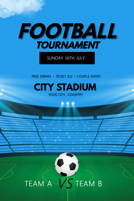 Football tournament poster Template | PosterMyWall