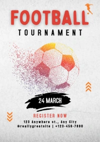 Football Tournament Poster A3 template
