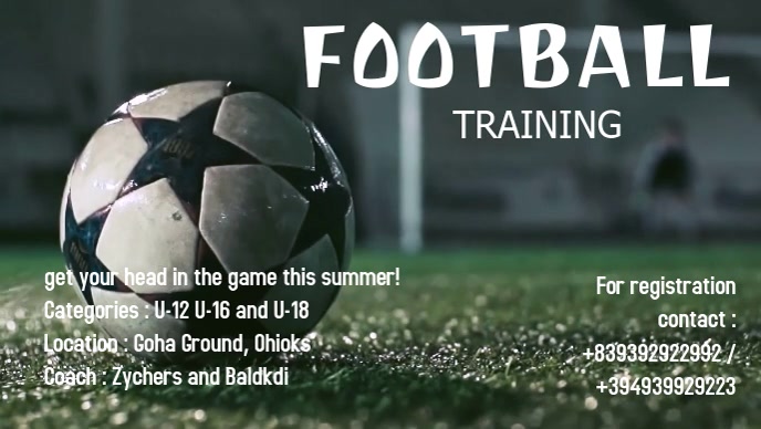 Football Training Ad Template Postermywall Football Training Ad Template Postermywall