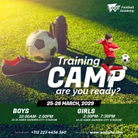 Football Tryouts Ad Instagram Post template