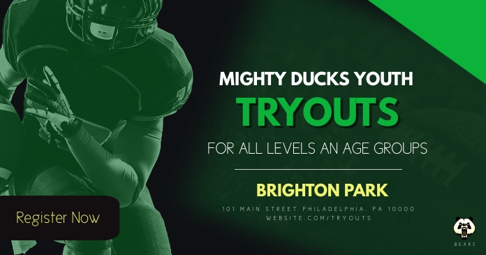 Football Tryouts Template | PosterMyWall