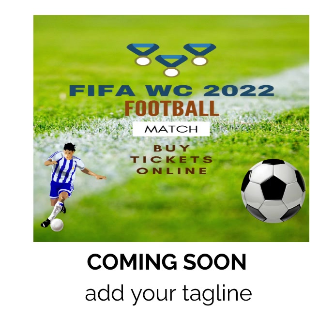 football wc2022 Instagram Post template