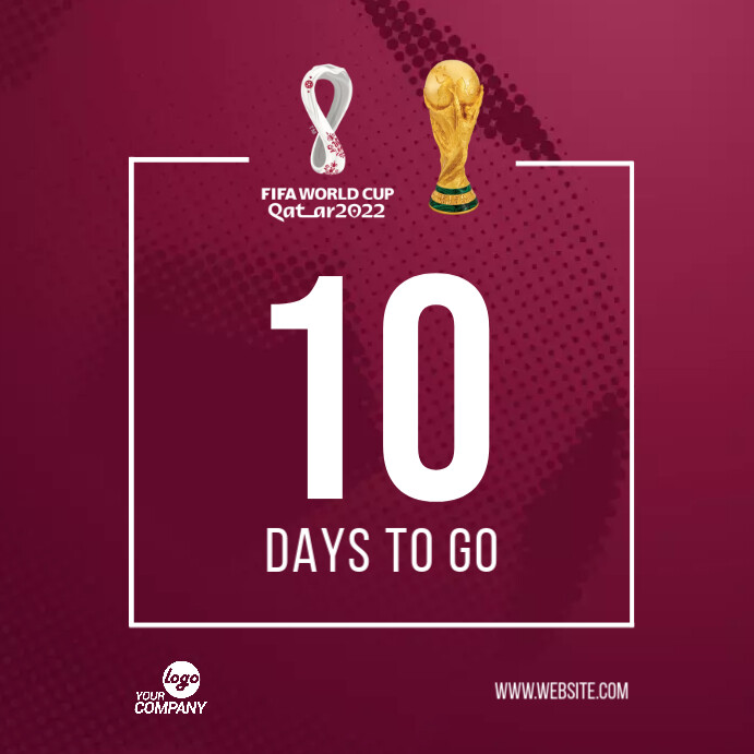 Cup Countdown Raffle Football World Cup Countdown Template | PosterMyWall