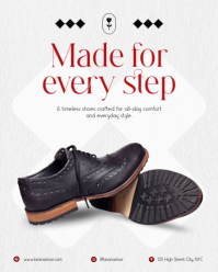 White Footwear Promotion Instagram Portrait Template - Page 1