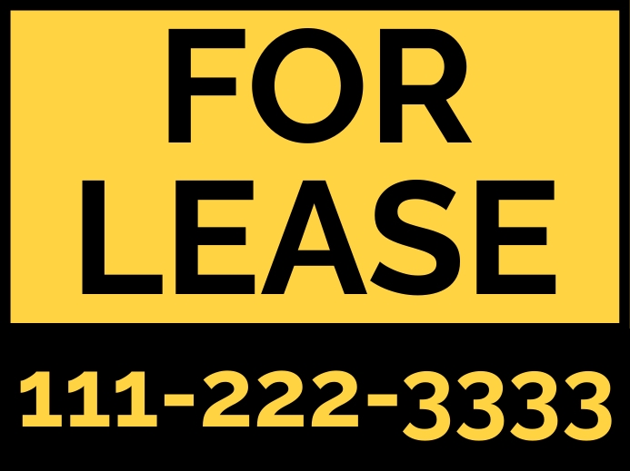 FOR LEASE SIGN Template | PosterMyWall