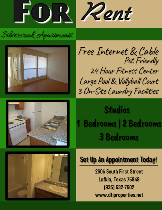 Apartment for Rent Sign Template