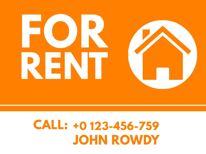 for rent pintable sign Template | PosterMyWall