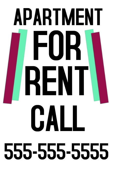 FOR RENT POSTER TEMPLATE | PosterMyWall