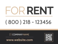 for rent real estate yard sign template desig