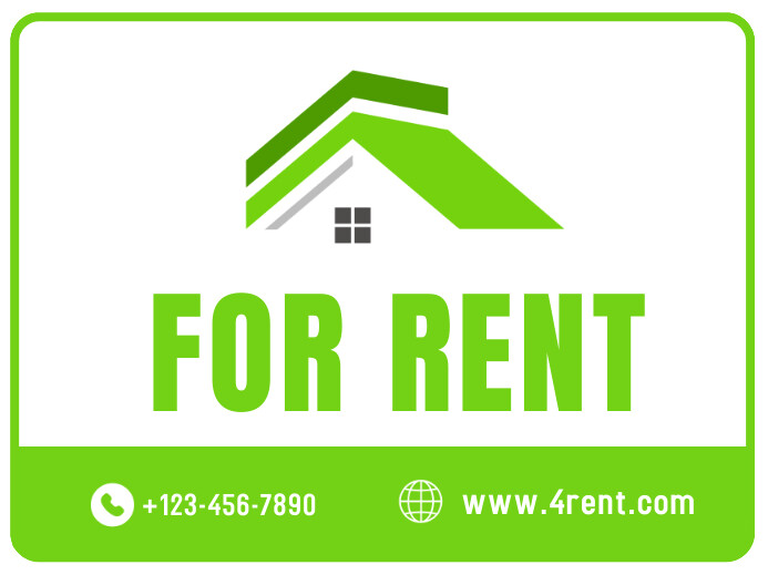 For Rent Yard Sign Template | PosterMyWall