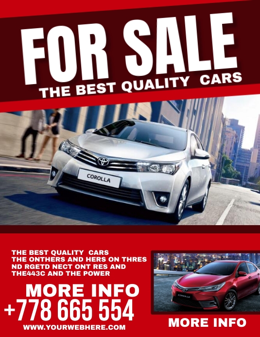 for sale Flyer (US Letter) template