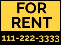 FOR RENT SIGN Template | PosterMyWall