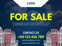 For sale yard sign template Gårdskilt