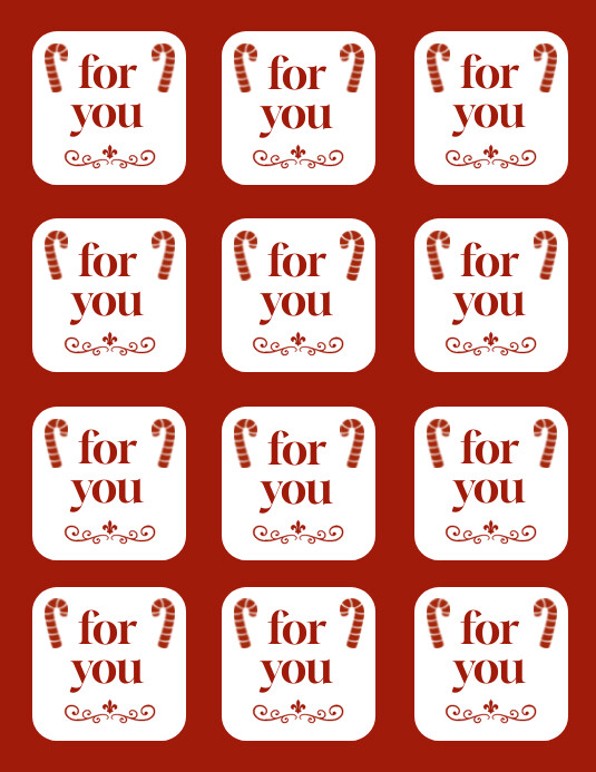 Plantilla de For You Stickers | PosterMyWall