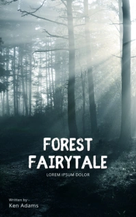 Forest Fairytale book cover movie template Sampul Kindle/Buku