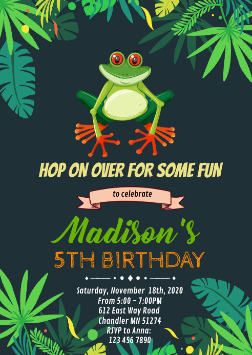 Modele Invitation Anniversaire Grenouille Des Bois Postermywall Modele Invitation Anniversaire Grenouille Des Bois Postermywall